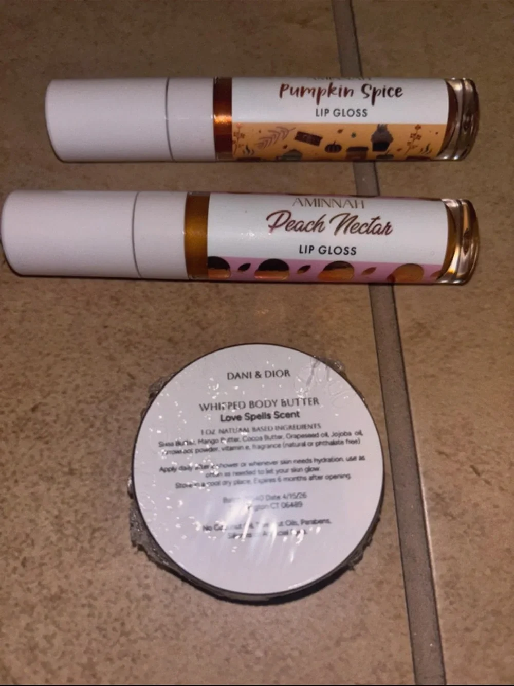 Aminnah Lip Gloss Bundle - Light Peach